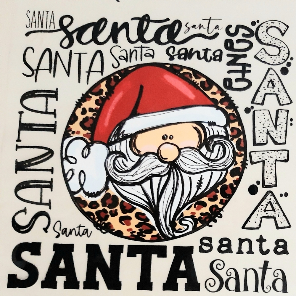 Santa 11 X 11 Heat Transfer Vinyl